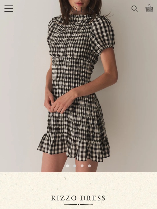 Doen Dresses & Skirts - Doen Rizzo Dress Marilyn Gingham Size S